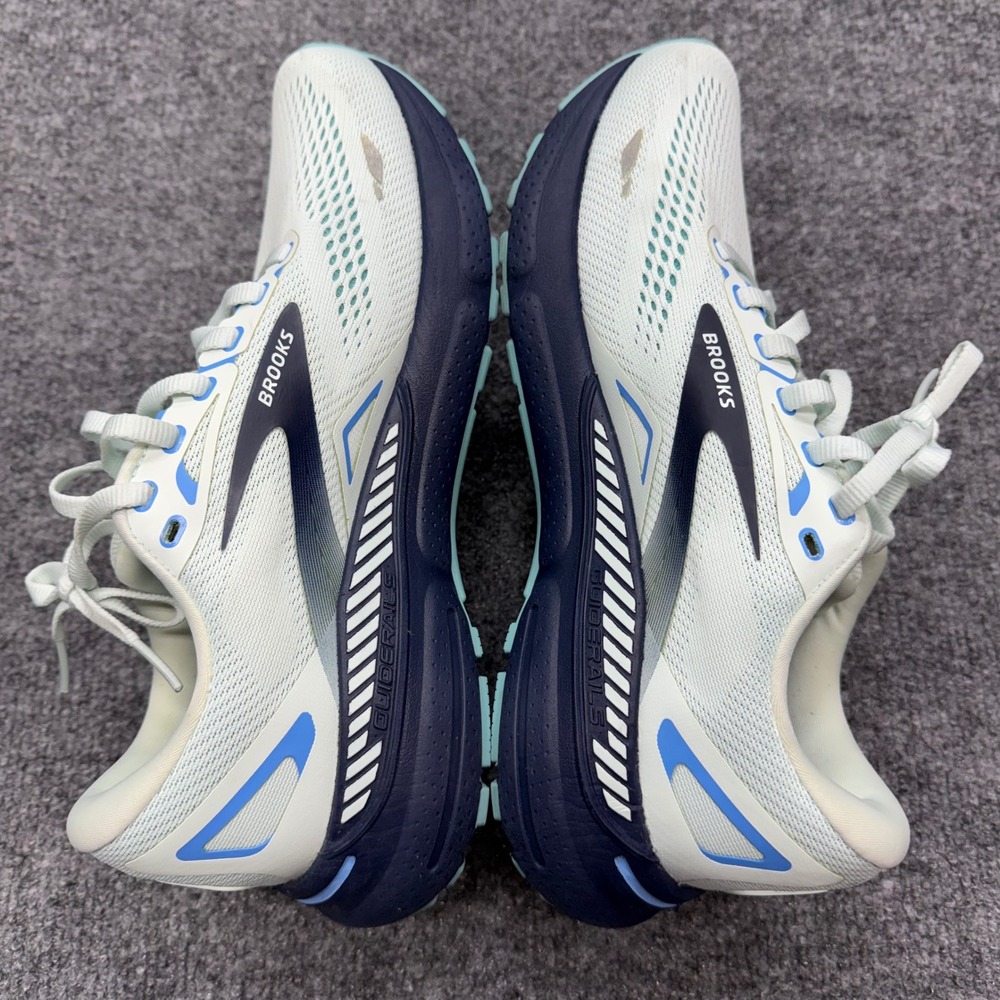 Brooks Adrenaline GTS 23 Running Shoes Mint Navy Blue 1203811B471 Womens 9 - Picture 7 of 8
